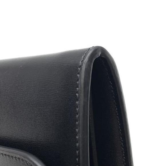 Celine Triomphe Shiny Calfskin Long Wallet Black - Picture 9 of 10